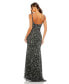 Women's Sequined Low Back Slip Gown