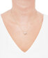 ფოტო #2 პროდუქტის Butterfly 18" Pendant Necklace in 10k Gold