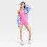 Фото #2 товара Women's Seamless Short Active Bodysuit - JoyLab Pink XL