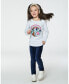 Фото #2 товара Big Girls Raglan Sleeve T-Shirt With Print Light Blue Mix