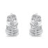 Charming silver earrings with zircons EA741W