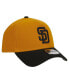 ფოტო #3 პროდუქტის Men's Gold/Black San Diego Padres Rustic A-Frame 9FORTY Adjustable Hat