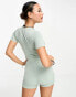 Фото #3 товара Sixth June short sleeve unitard in sage