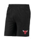 ფოტო #5 პროდუქტის Men's Black, Red Chicago Bulls T-shirt and Shorts Sleep Set