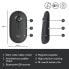 Фото #7 товара Logitech Pebble M350 Wireless Mouse - Ambidextrous - Optical - RF Wireless + Bluetooth - 1000 DPI - Graphite
