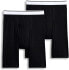 Фото #1 товара Jockey 170424 Mens Pouch Athletic Midway Boxer Briefs 2-Pack Black Size Small