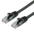 VALUE UTP Cable Cat.6 - halogen-free - black - 1.5m - 1.5 m - Cat6 - U/UTP (UTP) - RJ-45 - RJ-45