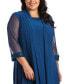 Plus-Size Embellished Dress & Jacket Set