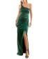 ფოტო #4 პროდუქტის Juniors' Satin One-Shoulder Gown