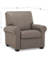 Orid 36" Leather Roll Arm Pushback Recliner, Created for Macy's