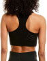 Фото #2 товара Free People 261544 Women's Black Stretch Scoop Neck Racerback Sports Bra Size XS