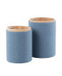 Фото #3 товара Tray Contemporary Nesting Ottoman Set in Fabric and Wood by Lumisource