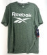 Reebok Men's Adult Size M Tee Shirt T Green Gym Run Athletic Casual Polyester