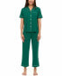 Фото #3 товара Women's Annie Notch Top and Capri Pajama Set