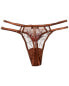 Фото #2 товара Cosabella Kalahari Thong Women's Brown L/Xl