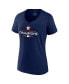 Women's Navy Houston Astros 2022 World Series Champions Champions Logo V-Neck T-shirt