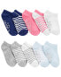 Toddler 10-Pack No-Show Socks 2T-4T