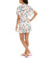 Фото #2 товара Платье-туника Miken 261922 женское для девушек Цвета глины с тропическим принтом размер Small