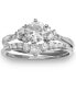 ფოტო #1 პროდუქტის 2-Pc. Set Cubic Zirconia Ring & Matching Band in Sterling Silver, Created for Macy's