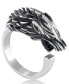 ფოტო #1 პროდუქტის Men's Wolf Ring in Stainless Steel