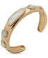 ფოტო #1 პროდუქტის Gold-Tone Mixed Stone Cuff Bracelet