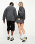 Reclaimed Vintage unisex oversized sweat in washed charcoal Черный, M - EU 38 - фото #4