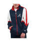 Men's Navy Atlanta Braves Lead Runner Full-Zip Jacket