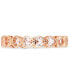 ფოტო #1 პროდუქტის Cubic Zirconia Heart Band (Also in Lab-Created Morganite)