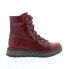 Фото #1 товара Fly London Roxy ROXY094FLY-003 Womens Red Leather Lace Up Casual Dress Boots 36