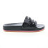 Фото #1 товара Fila Sala 1SM02578-021 Mens Black Synthetic Slip On Slides Sandals Shoes