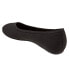 Softwalk Sonora S2013-001 Womens Black Leather Slip On Ballet Flats Shoes