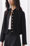 Zw collection cropped buttoned jacket