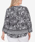 Plus Size Woodblock Woven Top