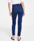 Фото #2 товара Women's Seamed High-Rise Slit-Hem Denim Jeans