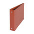 LIDERPAPEL 2 ring binder 40 mm round quarter landscape cardboard leather