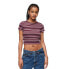 Фото #1 товара SUPERDRY Vintage Stripe Crop T-shirt