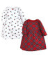 ფოტო #1 პროდუქტის Baby Girls Cotton Dresses, Red Tartan