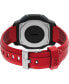 ფოტო #2 პროდუქტის UFC Men's Spark Digital Red Polyurethane Strap Heart Rate Watch 46mm