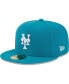 Фото #2 товара Men's Turquoise New York Mets 59FIFTY Fitted Hat