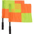 SPORTI FRANCE Chequered Linesman Flag 2 Units желтый / оранжевый - фото #1