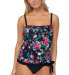 Фото #2 товара Island Escape 283979 Dahlia Floral Coral Gables Printed Tankini Top, Size 12