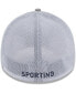 Men's Heather Gray, White Sporting Kansas City 39THIRTY Trucker Flex Hat