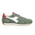 Фото #1 товара Diadora Equipe H Canvas Stone Wash Lace Up Mens Green Sneakers Casual Shoes 174