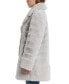 Фото #3 товара Women's Faux-Fur Notched Collar Coat