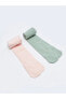 LCW baby Basic Kız Bebek Külotlu Çorap 2'li