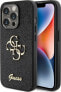 Guess Guess GUHCP15LHG4SGK iPhone 15 Pro 6.1" czarny/black hardcase Glitter Script Big 4G - фото #1