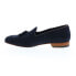 Фото #5 товара Bruno Magli Nilo MB2NILN1 Mens Blue Suede Loafers & Slip Ons Tasseled Shoes