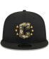 ფოტო #4 პროდუქტის Men's Black Cleveland Guardians 2024 Armed Forces Day 9FIFTY Snapback Hat