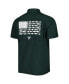 Фото #4 товара Men's PFG Green Michigan State Spartans Slack Tide Camp Button-Up Shirt