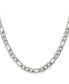 ფოტო #2 პროდუქტის Stainless Steel Polished 6.3mm Figaro Chain Necklace